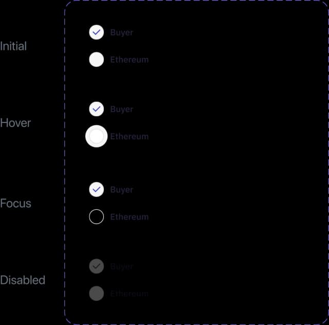 UI settings configuration options screen