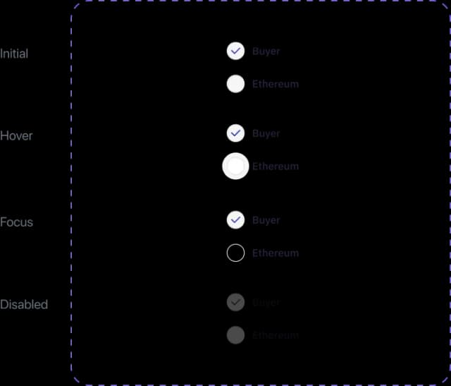 Mobile app settings screen with options