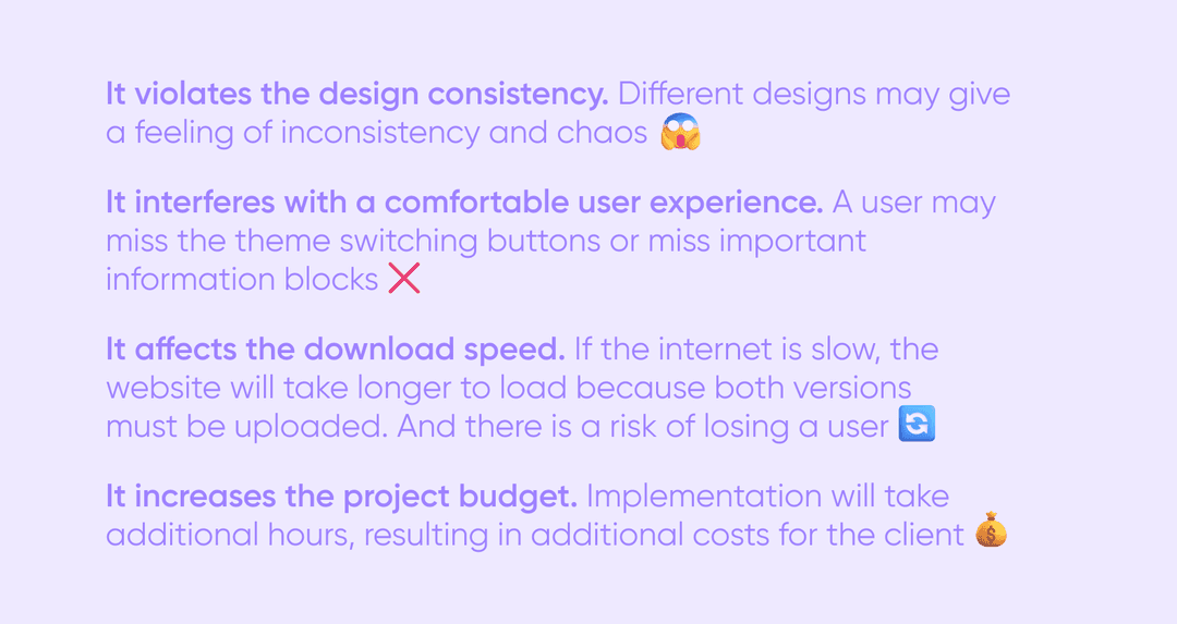Why the two-theme solution didn’t work for us