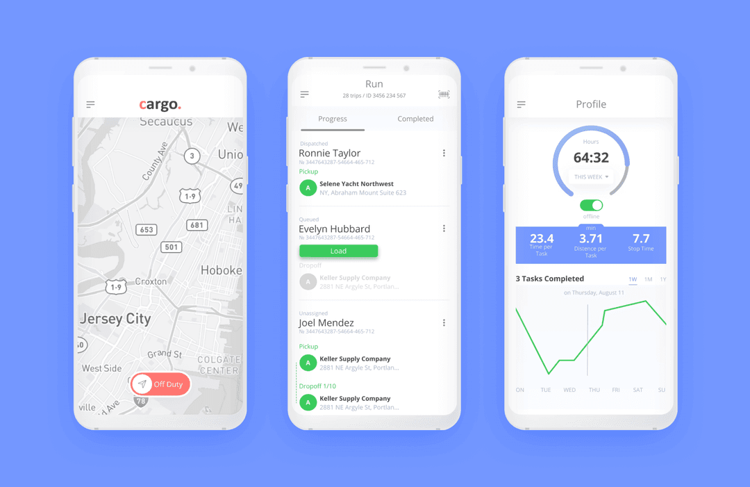 Cargo logistics app