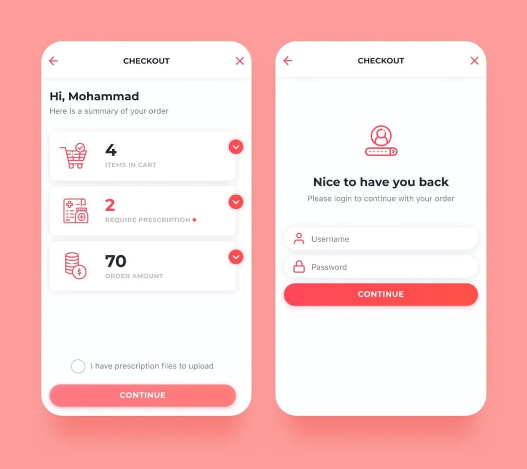 UX дизайн фармацевтического приложения