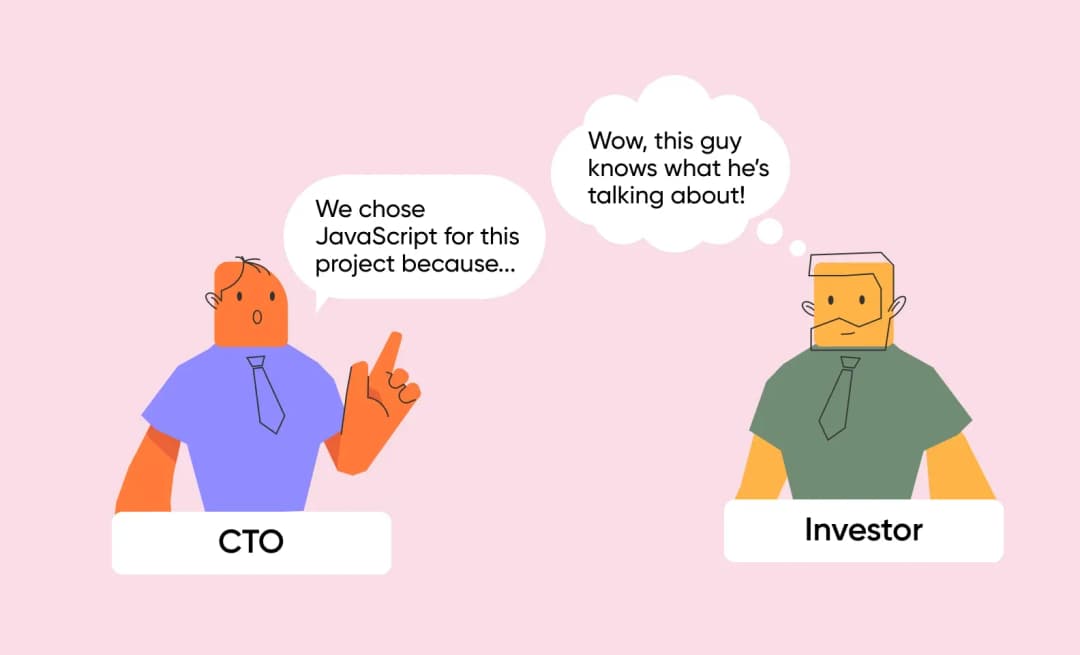 A CTO giving a presentation to investors