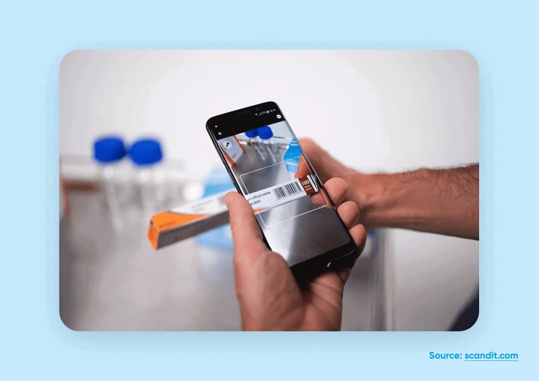 Scandit app usage