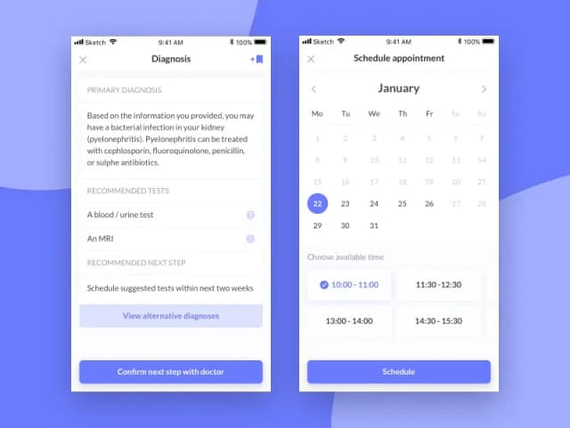 clearstep healthcare app prototype
