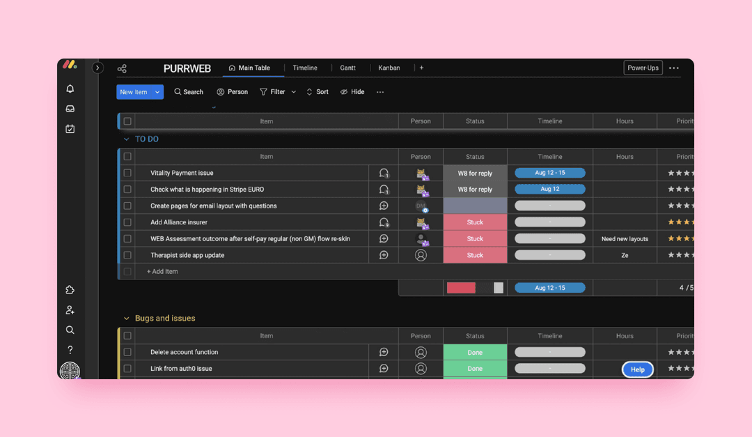 A task tracker