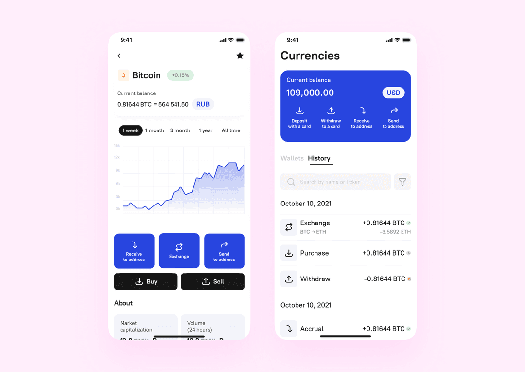 Broex, a crypto-wallet app