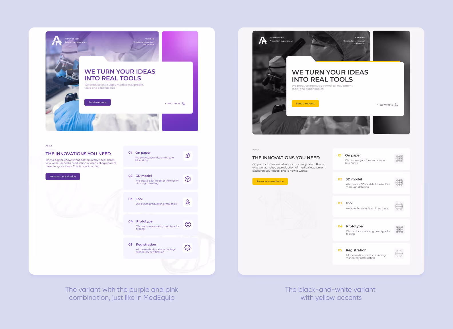 Two design options