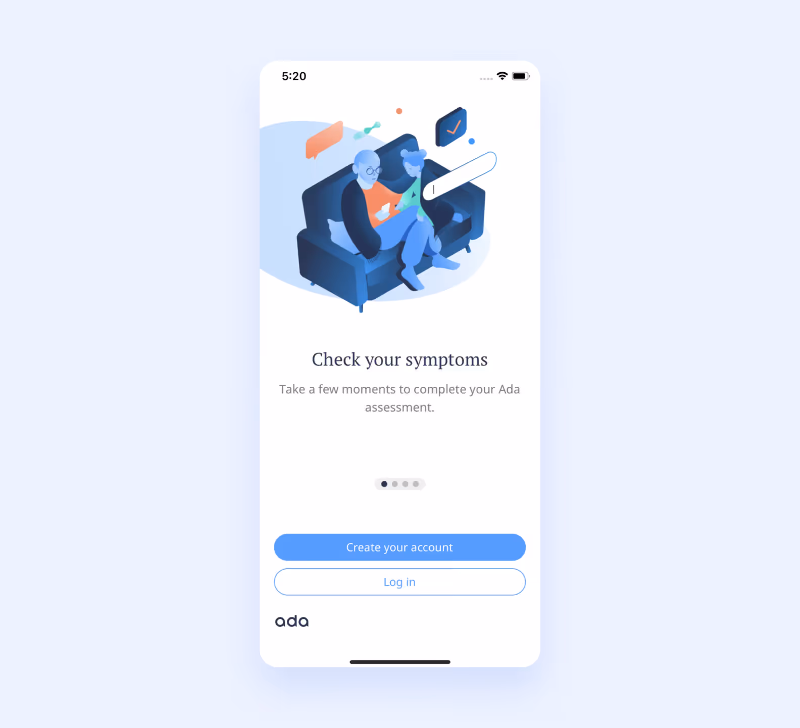 Health symptoms checker AI-powered mobile application