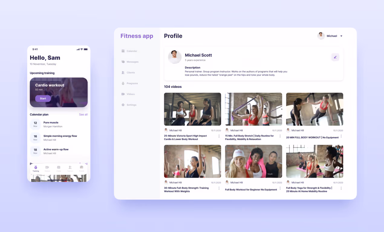 Fitness app case