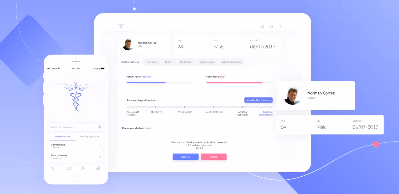 Clearstep app screens