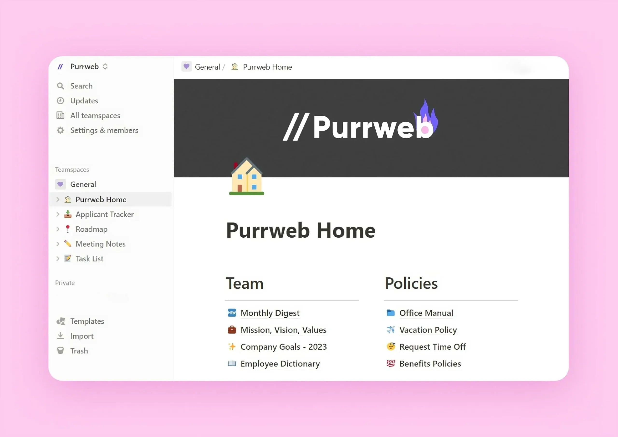 Notion screenshot