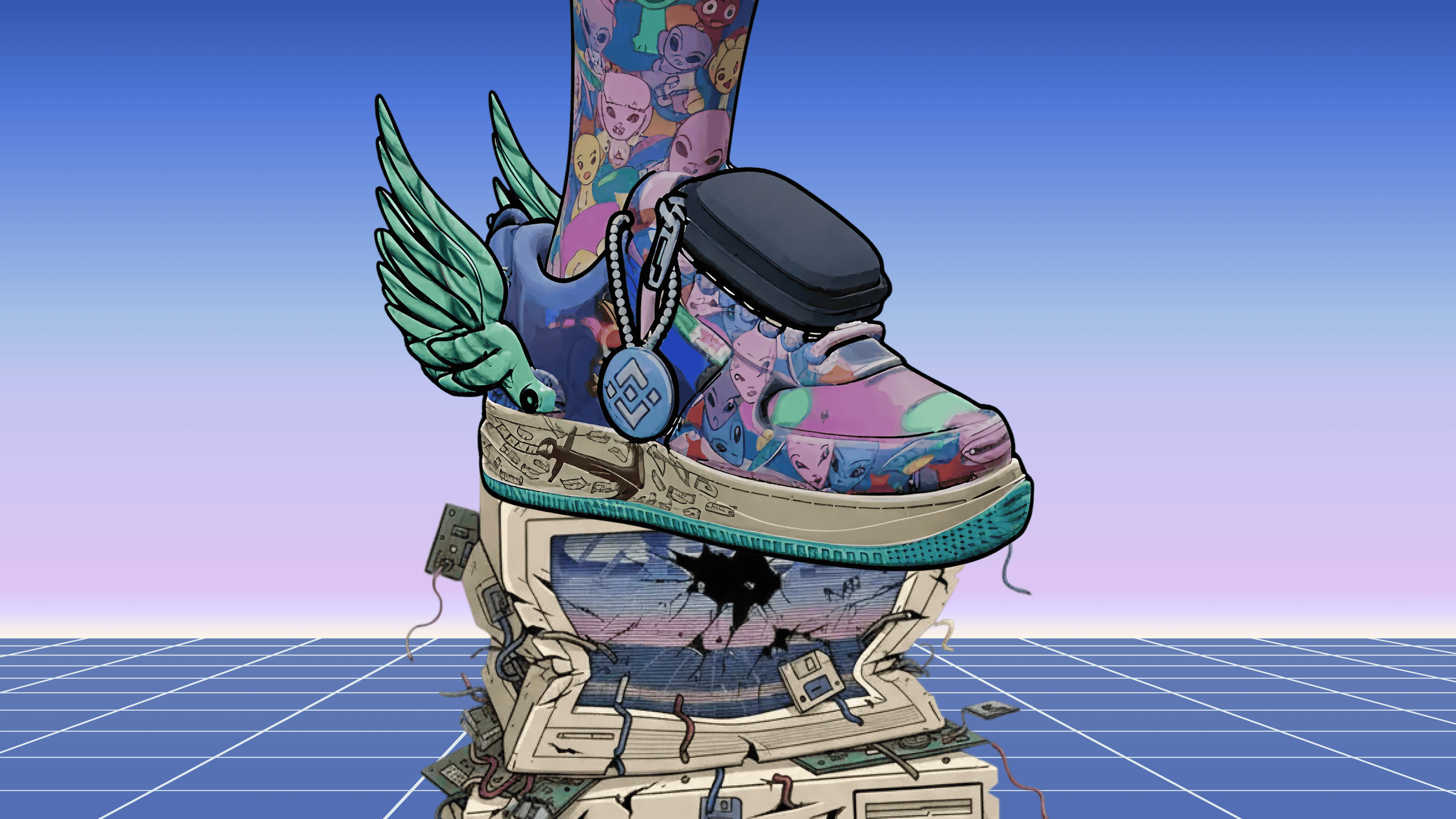 Step app — 3D models and character animation for an NFT app