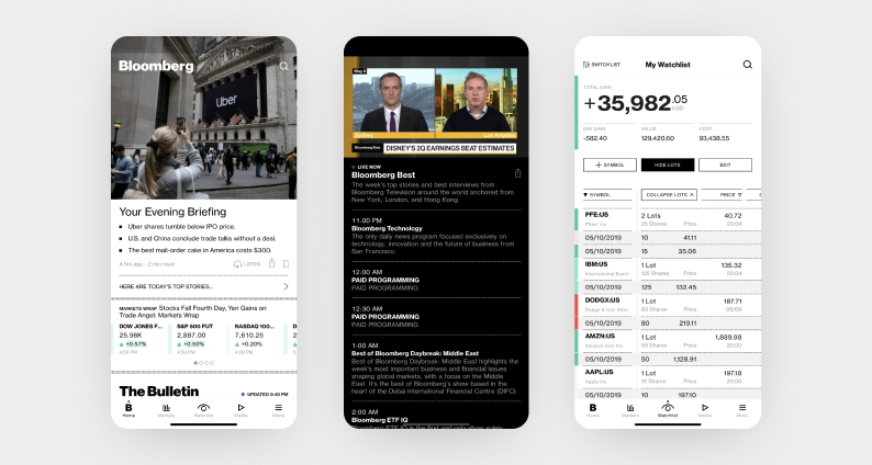 best react native apps — bloomberg