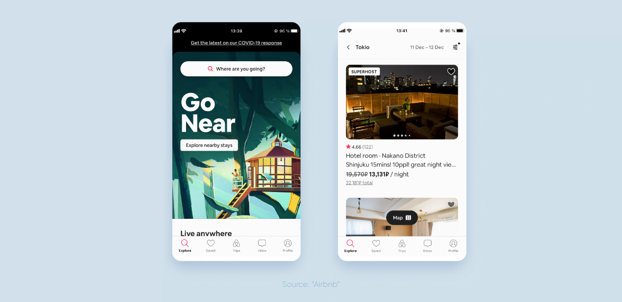 marketplace app development — airbnb