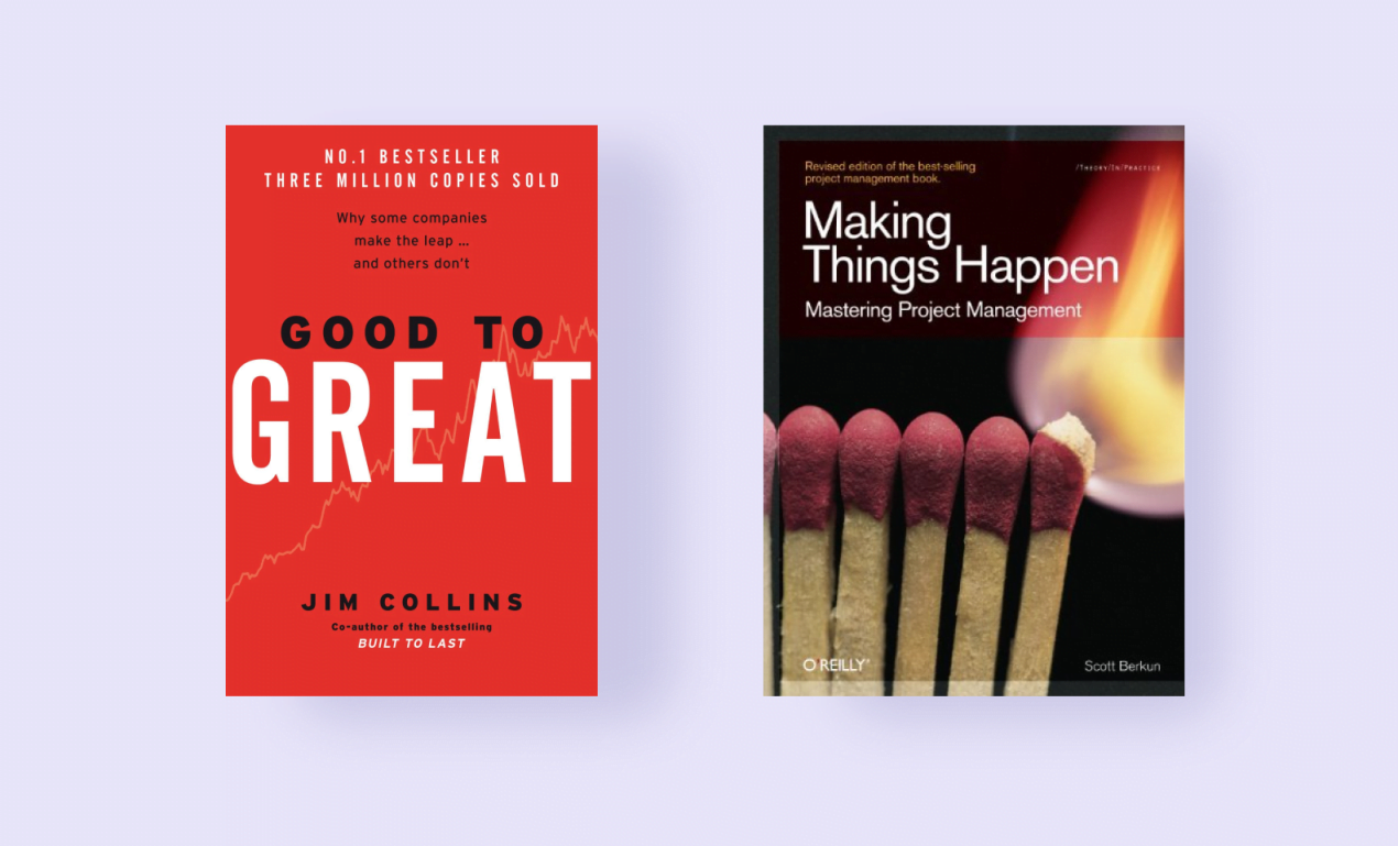 Good to Great and Making Things Happen — best project management books