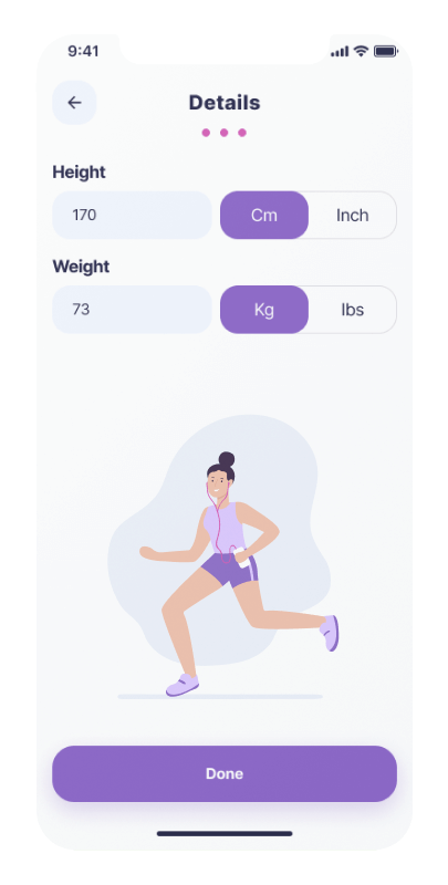 Keep Fit. UI Design for Fitness Apps